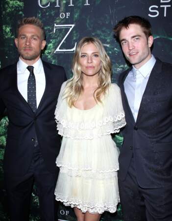 Charlie Hunnam, Sienna Miller et Robert Pattinson