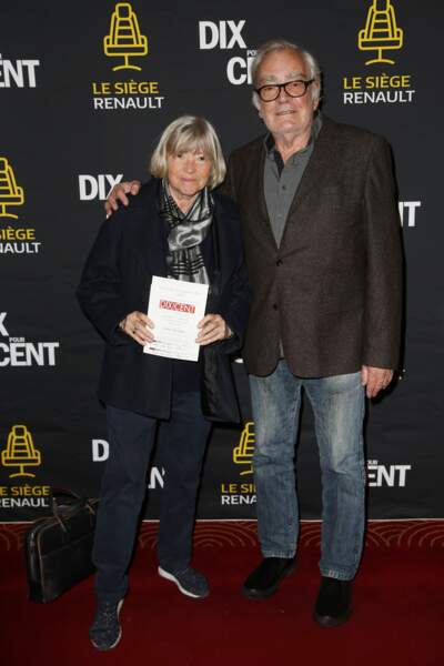 Marie-France Brière et son mari pour la première de la saison 3 de Dix pour cent, au Grand Rex