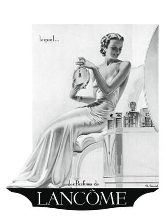 Publicité pour des parfums (Archives du patrimoine Lancôme) 
