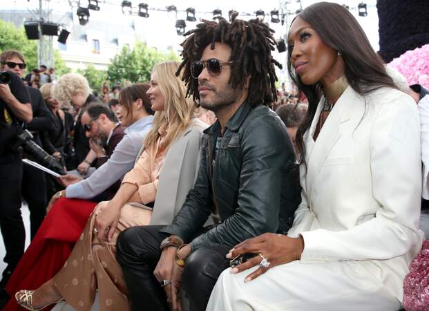 Fashion week Hommes, défilé Dior : Lenny Kravitz et Naomi Campbell