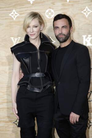 Soirée Louis Vuitton x Jeff Koons au Louvre : Cate Blanchett et Nicolas Ghesquière, DA de la maison Vuitton