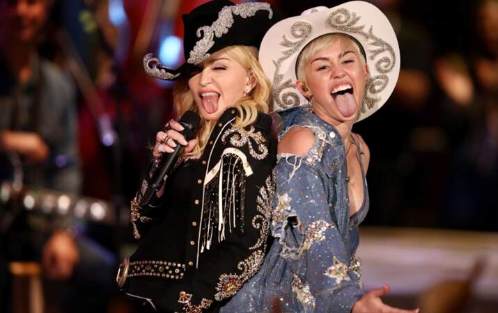 Non, c’est bon, Madonna et Miley n’ont pas d’angine !