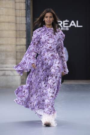 Liya Kebede lors du défilé L'Oréal Paris
