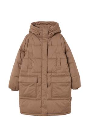 Manteau matelassé à capuche, H&M Conscious, 59,99€