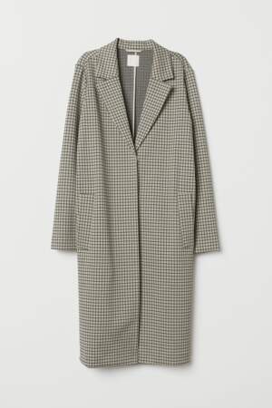 Manteau droit, H&M, actuellement à 34,99€