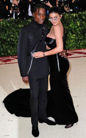 Travis Scott et Kylie Jenner lors MET Gala en 2018