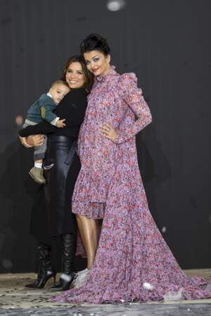 Eva Longoria et son fils Santiago à la Fashion Week de Paris