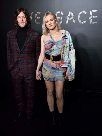 Diane Kruger et Norman Reedus au défilé Versace, le 2 décembre 2018, à New York