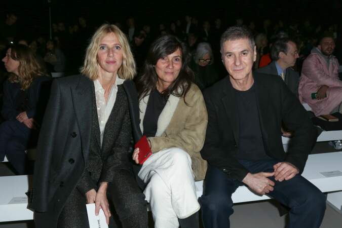 Sandrine Kiberlain, Emmanuelle Alt et Etienne Daho au défilé Prêt-à-Porter Céline à Paris