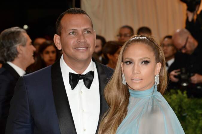 Jennifer Lopez et Alex Rodriguez lors du bal du Met à New York en mai 2017
