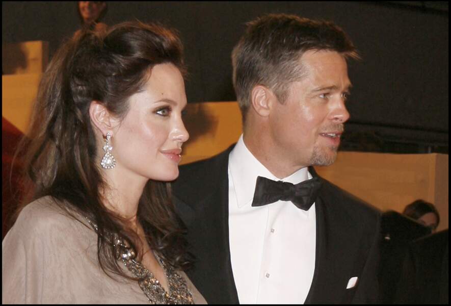 Brad Pitt et Angelina Jolie en 2008