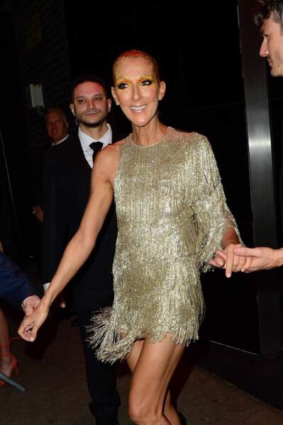 Céline Dion arrive à l'After party du Met Gala au Boom Boom Room à New York, le 6 mai 2019