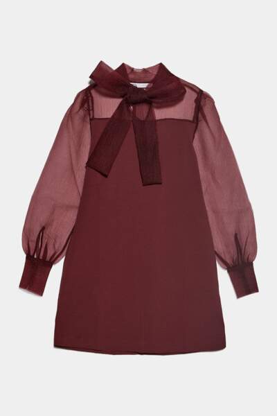 Robe avec détails en organza, Zara, 49,95€