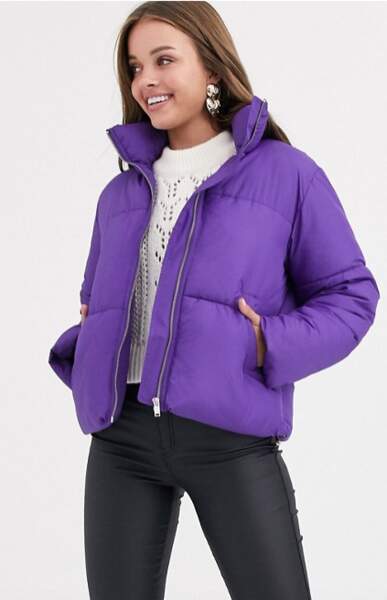Doudoune violette, New Look, 46,99€