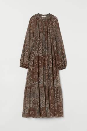 Robe longue en mousseline, H&M, 49,99€