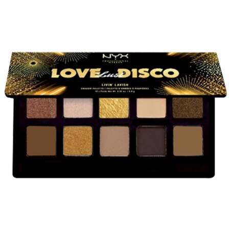 Palette de fards à paupières Love Lust Disco, NYX, 19,90€