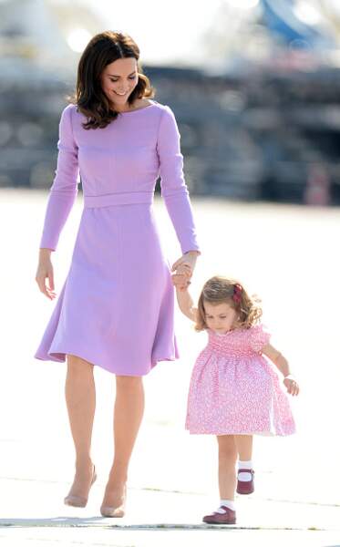 2017 : Kate Middleton assortie à sa fille Charlotte 