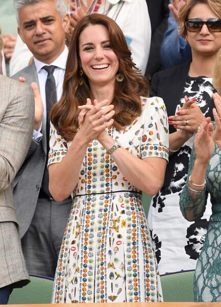 2016 : Kate Middleton lors de la finale de Wimbledon 