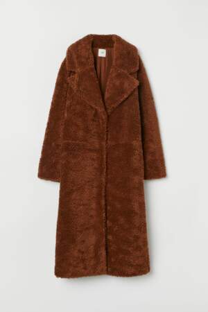 Manteau discount peluche h&m