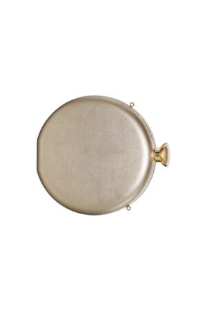 Minaudière ronde métallisée avec chaîne dorée, C&A, 19,90 €