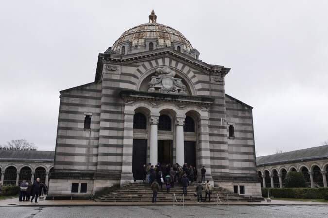 Obsèques de Sébastien Demorand au crématorium du Père Lachaise, à Paris, le 31 janvier 2020