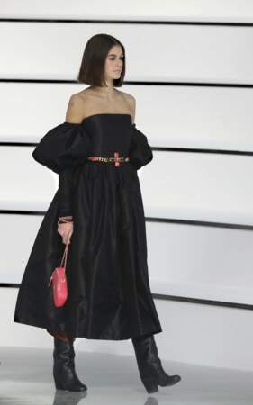 Fashion Week - Kaia Gerber défile pour la collection automne-hiver 2020/2021 de Chanel