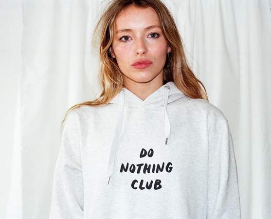 Le sweat gris white, Do Nothing Club, 55€