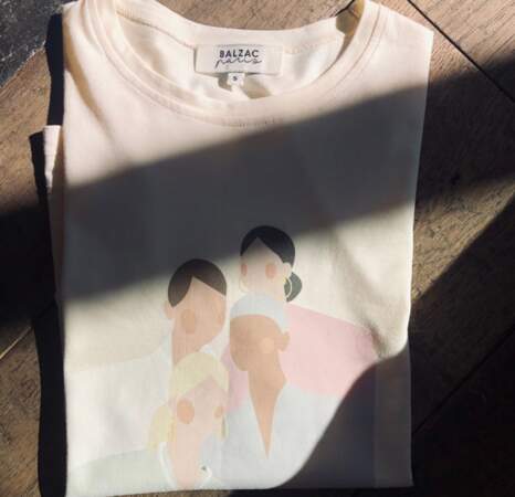 T-shirt solidaire en coton biologique, Balzac, 35€