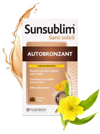 Sunsublim sans soleil autobronzant, Nutréov Laboratoires, 19,70€ les 28 capsules