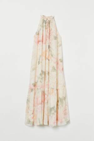 Robe longue imprimé fleuri, H&M, 17,99€