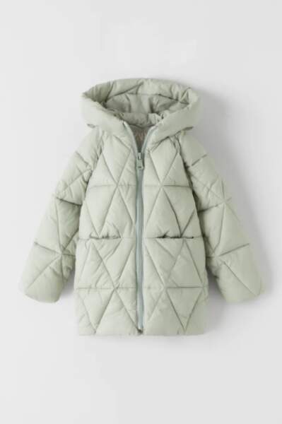 Manteau à matelassage fille, Zara, 39,95€