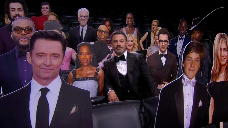 Jimmy Kimmel et ses invités en carton
