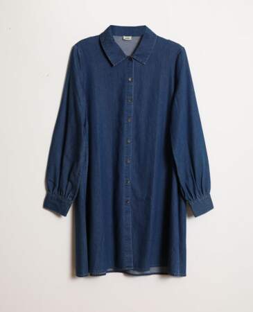 Robe chemise en jean, Pimkie, 19,99 €