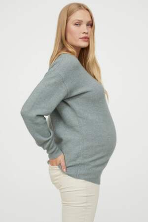 Pull en maille fine MAMA, H&M, 29,99€