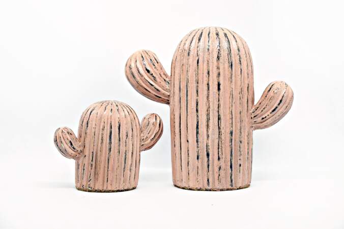 Set cactus céramique, Opificio Urbano sur Etsy, 25 €