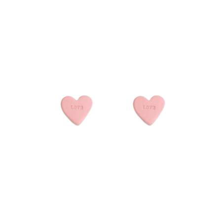 Boucles d'oreilles en porcelaine Pink Candy Heart, Designer Box, 40€