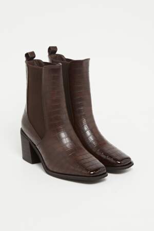 Bottines à talons effet croco, Collection IRL by Showroomprive, 34,90€