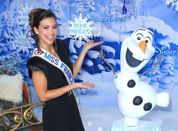 Marine Lorphelin au lancement de la saison Noël 2013 à Disneyland Paris