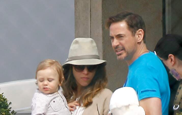 Robert Downey Jr, sa femme Susan et leur fils Exton