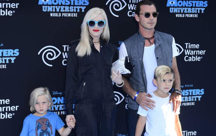 Gwen Stefani, son mari Gavin Rossdale et leurs enfants Zuma et Kingston