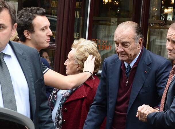 Jacques Chirac avec Bernadette et son petit-fils, Martin
