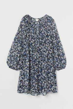 Robe courte manches bouffantes, H&M, 24,99 €