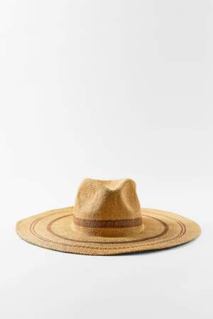 Chapeau tressé, Zara, 25,95€