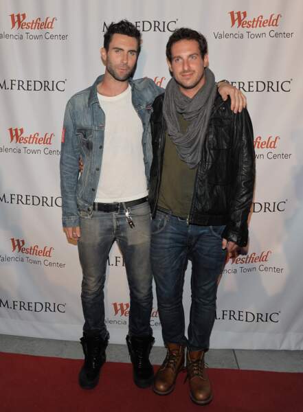 Adam Levine (Maroon 5) et Michael 