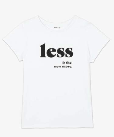 Gémo, tee-shirt blanc, 4,99 € 