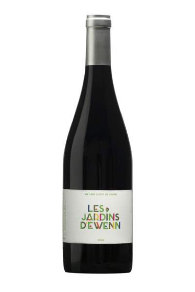 Vin rouge biologique sans ajout de soufre, IGP Gard, Les Jardins d'Ewenn rouge 2020, 12€