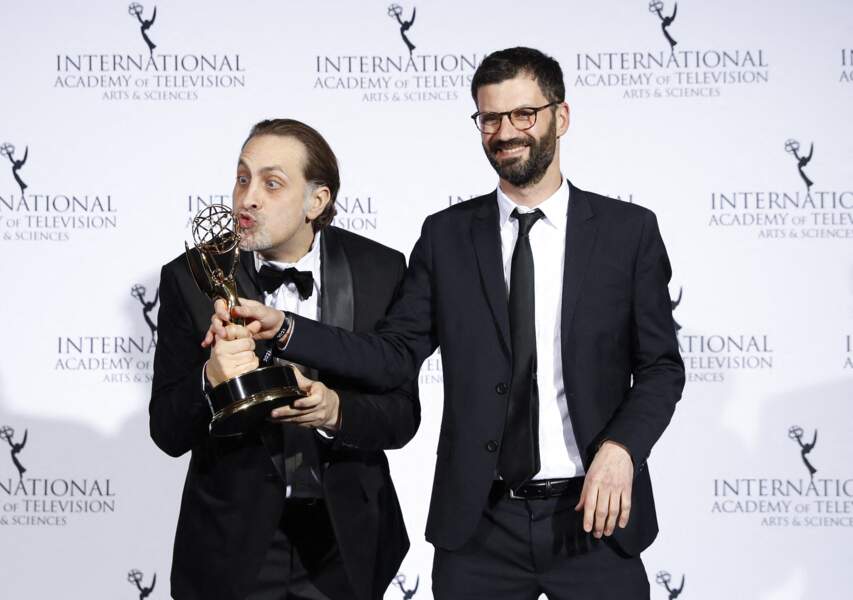 Les producteurs Gregory Monro et Martin Laurent 49th International Emmy Awards - NYC