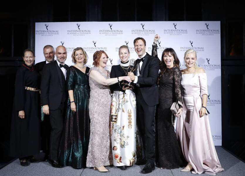Alexander Eik, le réalisateur Norvégien et son équipe 49th International Emmy Awards - NYC