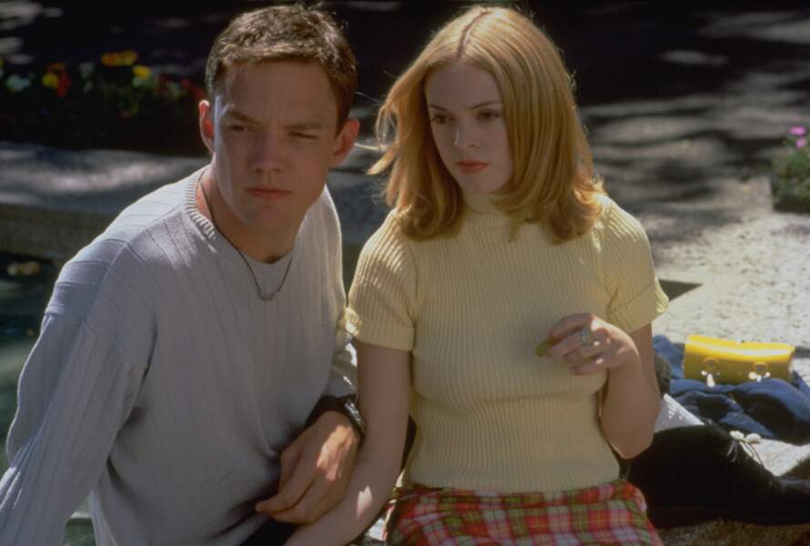 Matthew Lillard et Rose McGowan sur le tournage en 1996