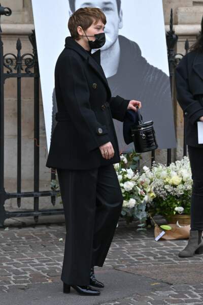 Léa Seydoux à la sortie de l'église